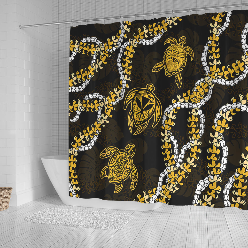 Hawaii Shower Curtain Kanaka Maoli Floral Puakenikeni Lei