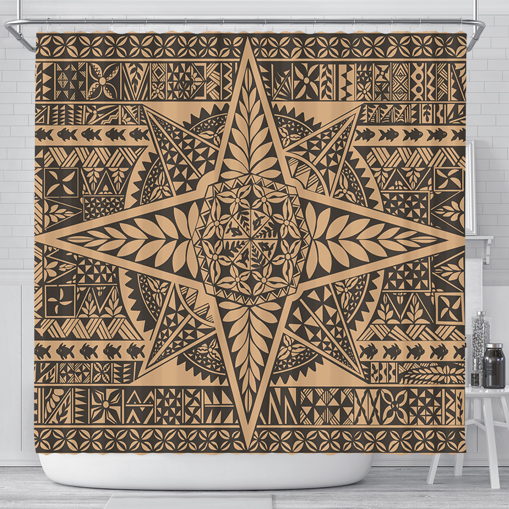 Tonga Shower Curtain Tonga Polynesian Tapa