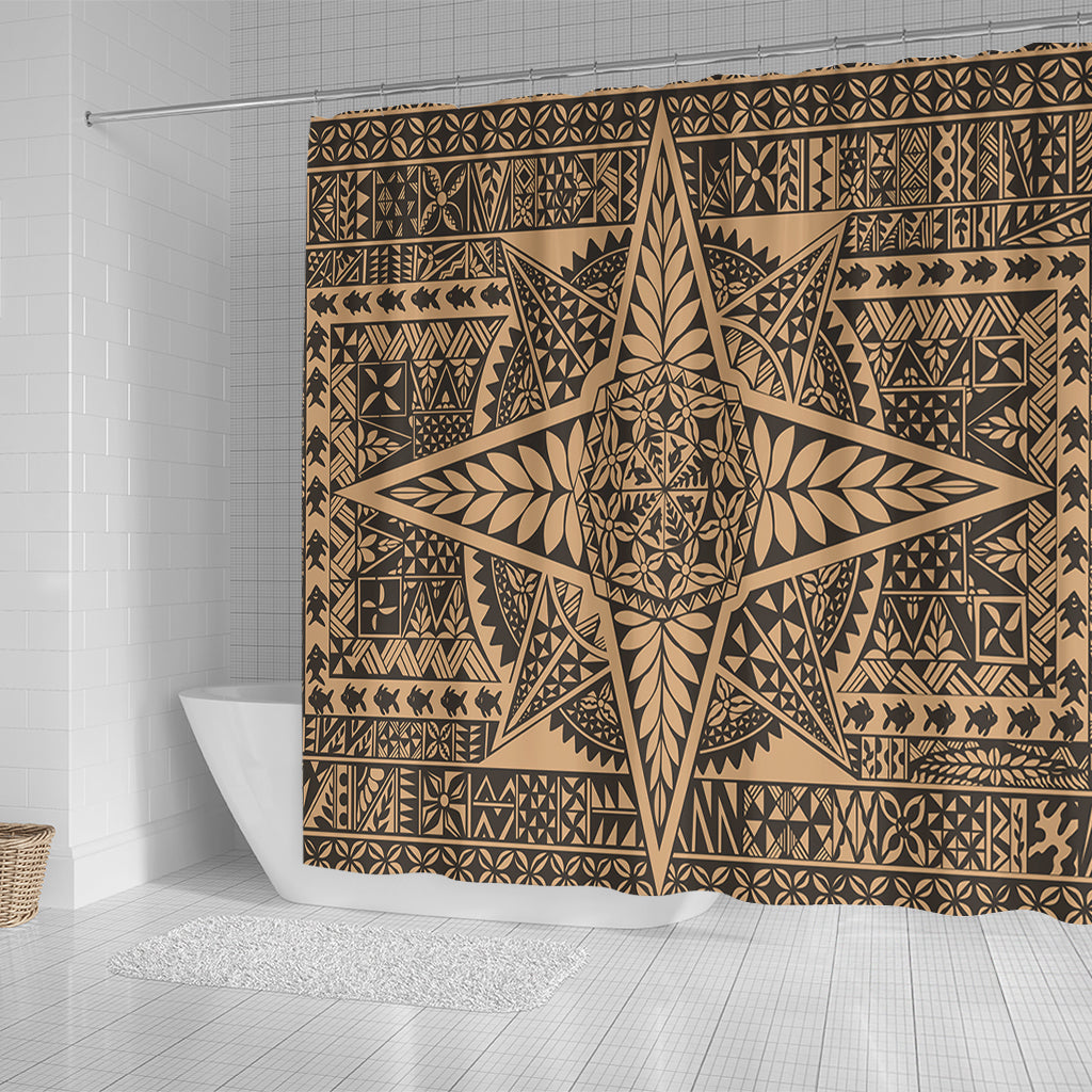 Tonga Shower Curtain Tonga Polynesian Tapa