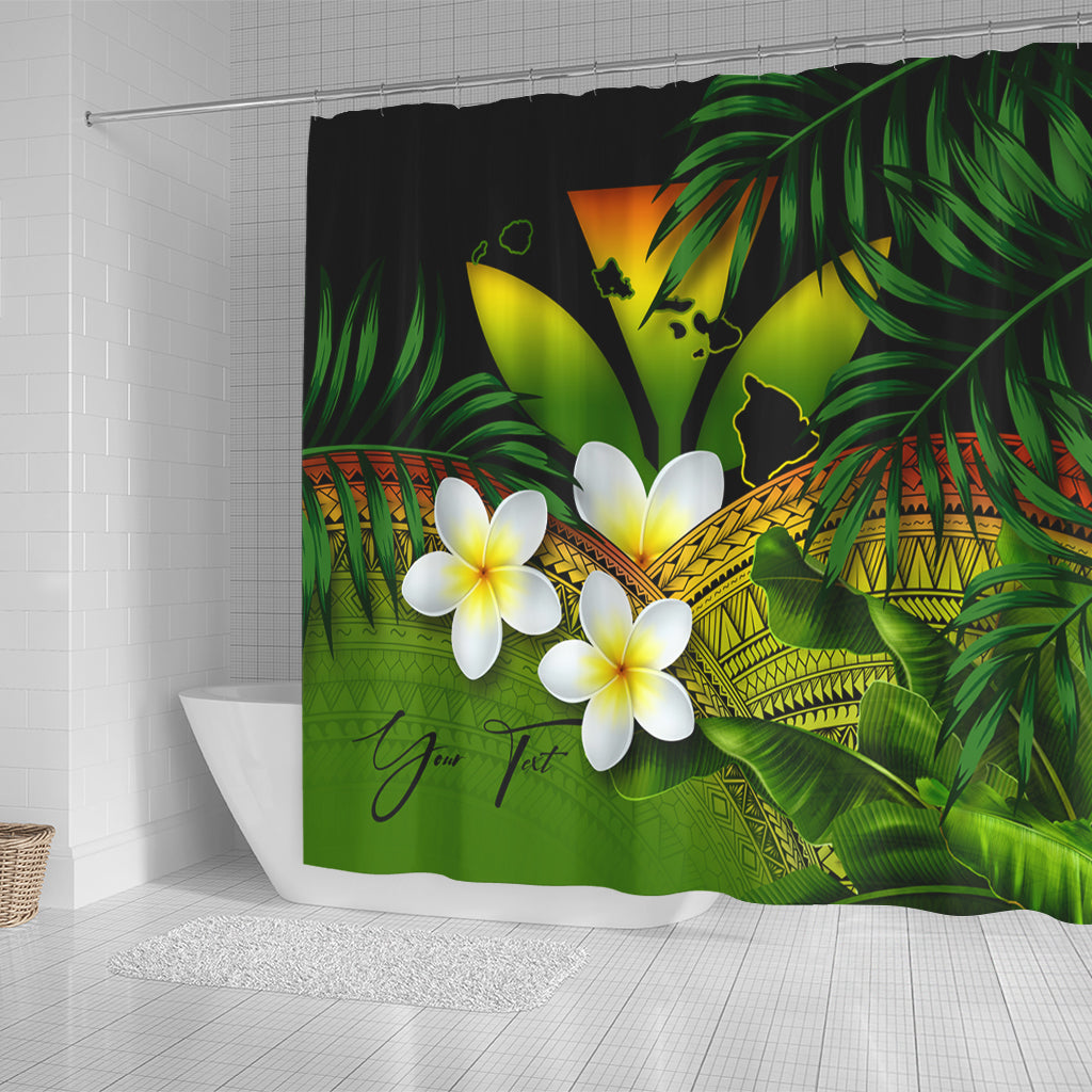 Hawaii Shower Curtain Custom Kanaka Polynesian Tropical