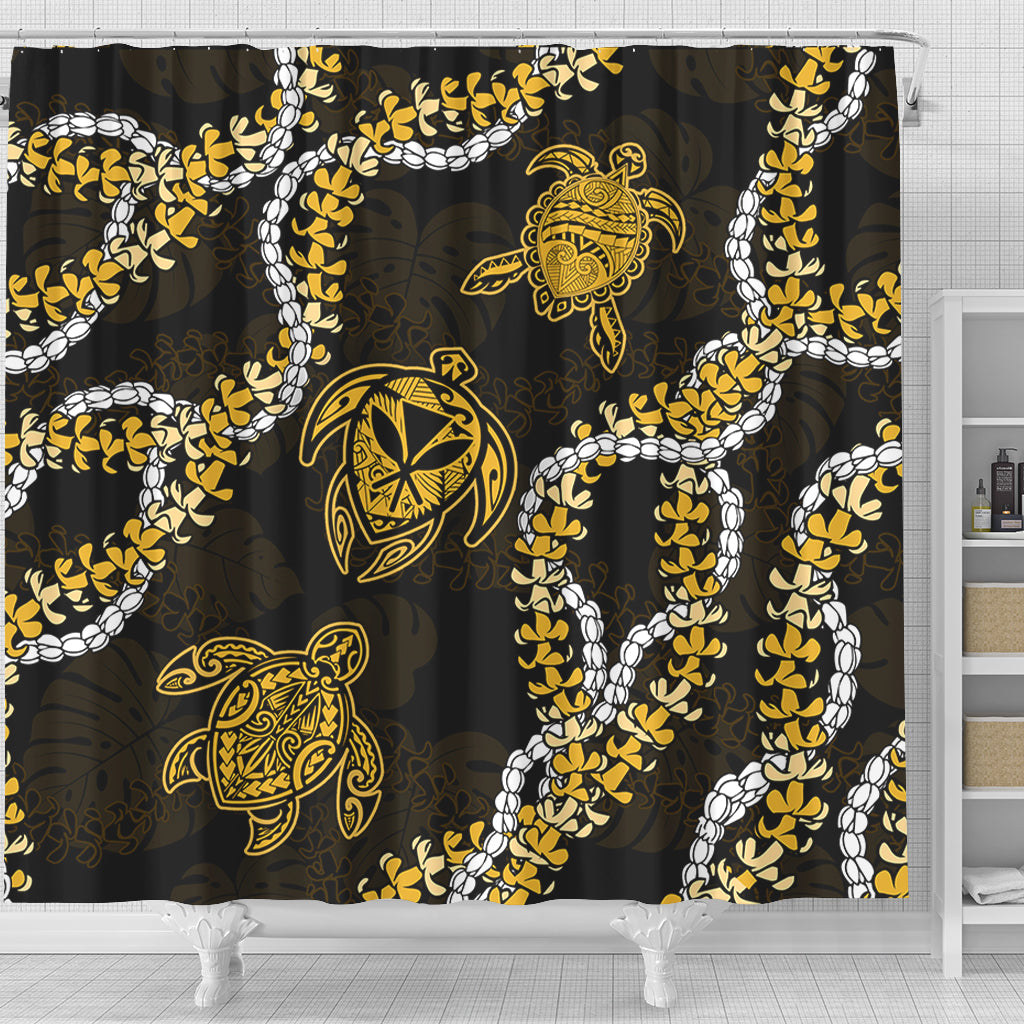 Hawaii Shower Curtain Kanaka Maoli Floral Puakenikeni Lei