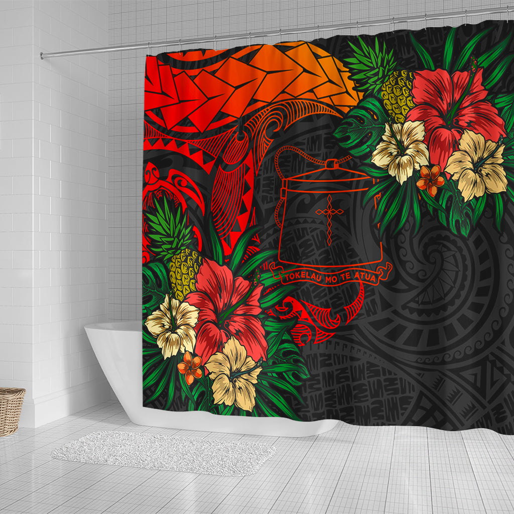 Tokelau Shower Curtain Polynesian Coat Of Arms Tropical