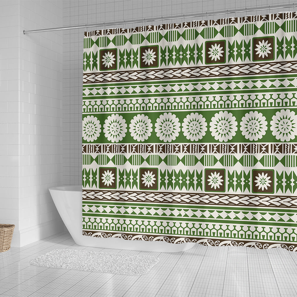 Fiji Shower Curtain Tapa Pattern