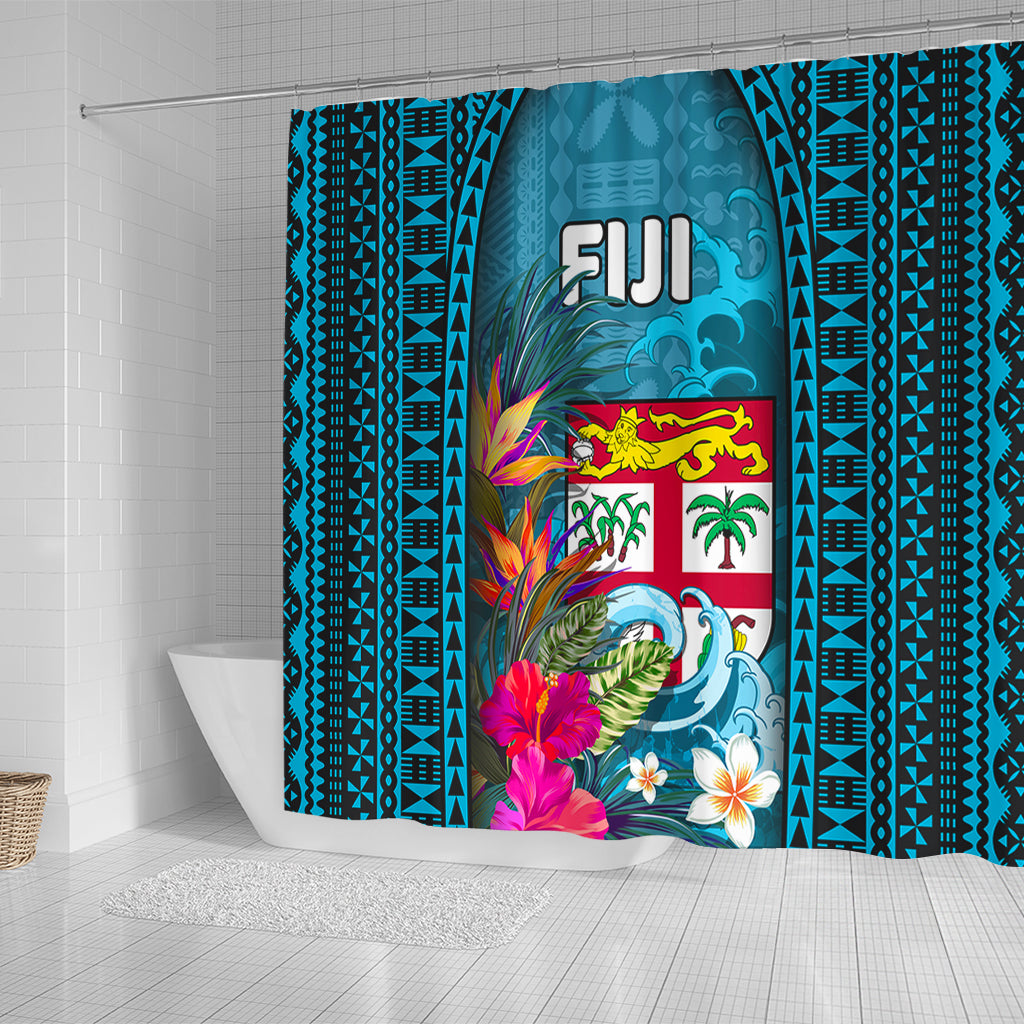 Fiji Shower Curtain Bula Islands Wave Tropical
