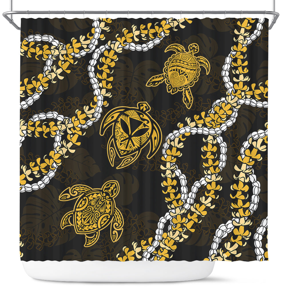 Hawaii Shower Curtain Kanaka Maoli Floral Puakenikeni Lei