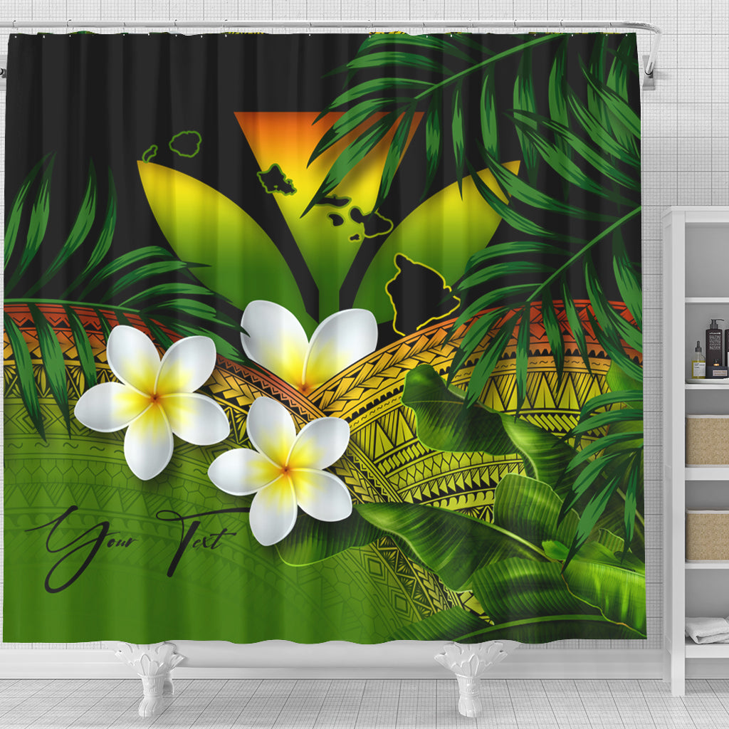 Hawaii Shower Curtain Custom Kanaka Polynesian Tropical