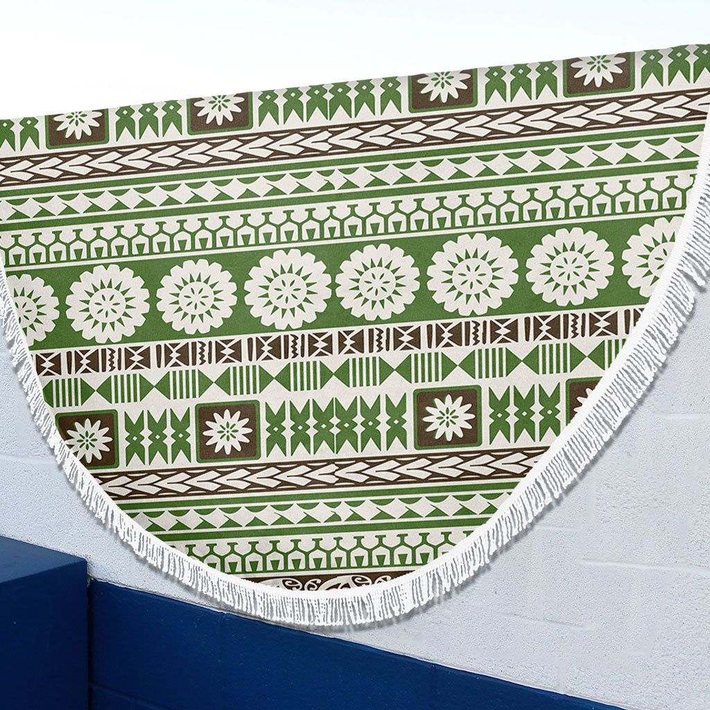 Fiji Beach Blanket Tapa Pattern