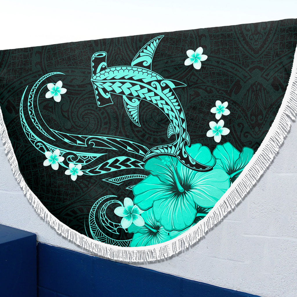 Hawaii Beach Blanket Shark Polynesia Tribal Tattoo