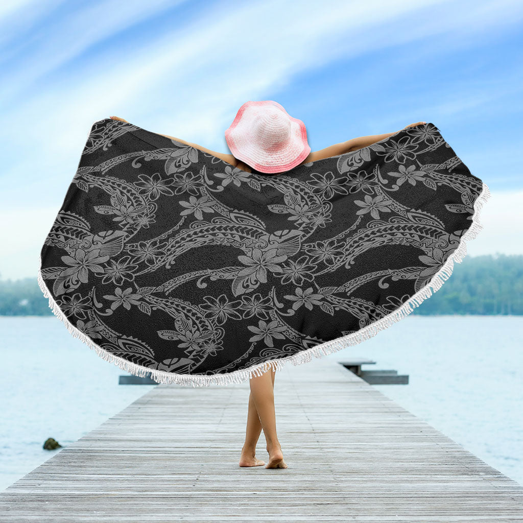 Hawaii Beach Blanket Polynesian Print Fabric And Flower