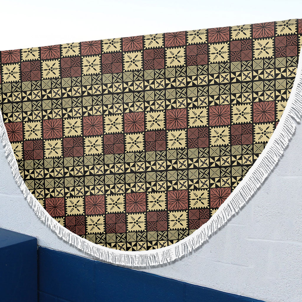 Tonga Beach Blanket Ngatu Style