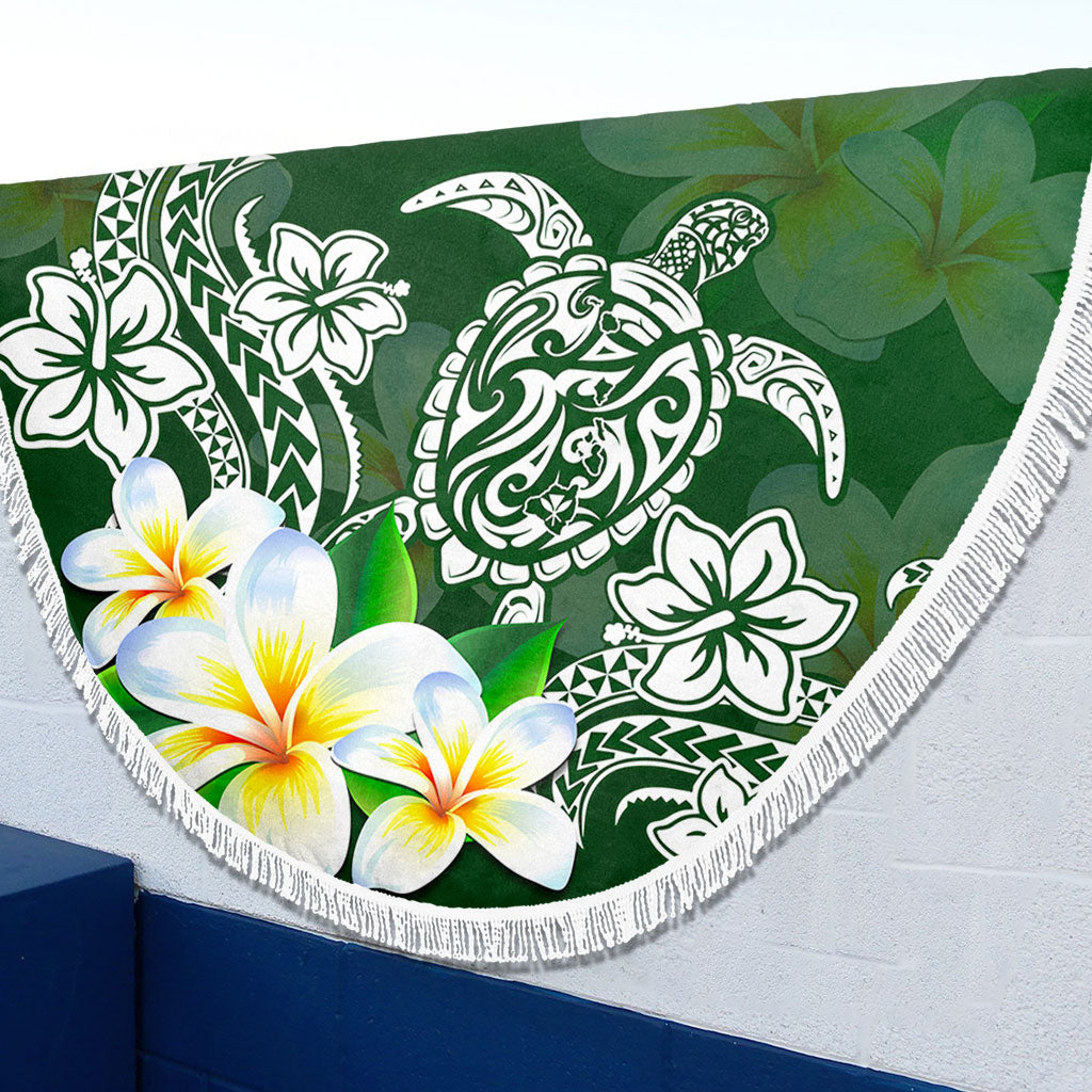 Hawaii Beach Blanket Polynesian Turtle Tattoo Plumeria Original Style