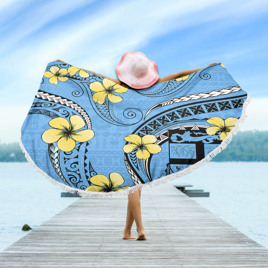 Fiji Beach Blanket Bula Style Plumeria Flower