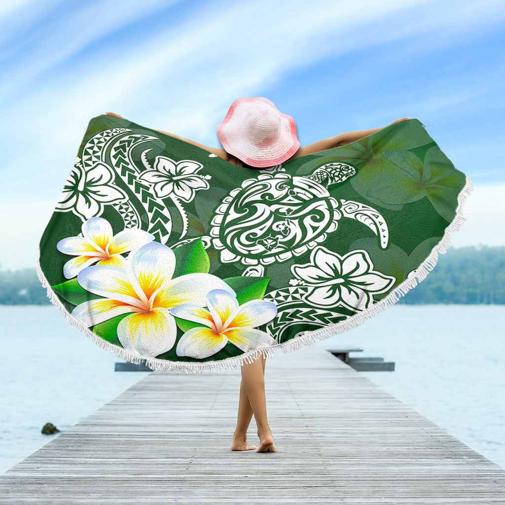 Hawaii Beach Blanket Polynesian Turtle Tattoo Plumeria Original Style