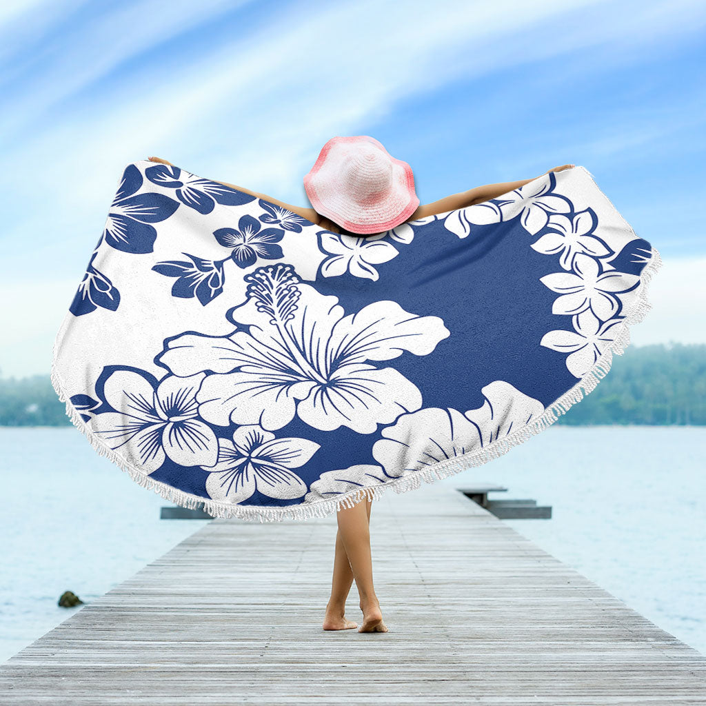 Hawaii Beach Blanket Polynesia Fabric Floral