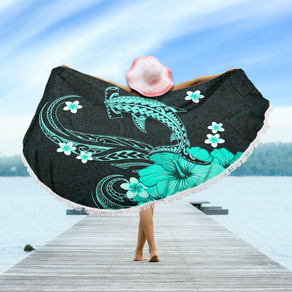 Hawaii Beach Blanket Shark Polynesia Tribal Tattoo