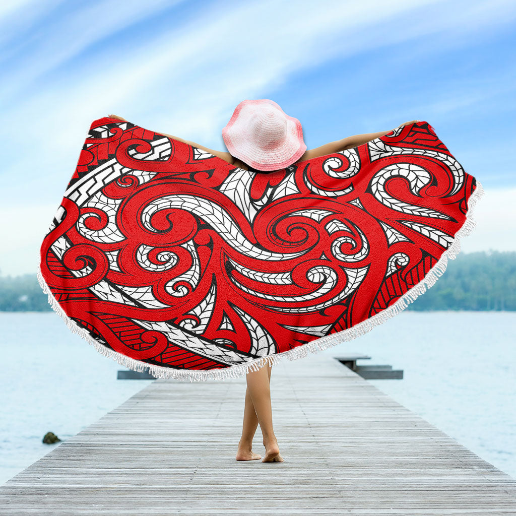 New Zealand Beach Blanket Maori Pattern