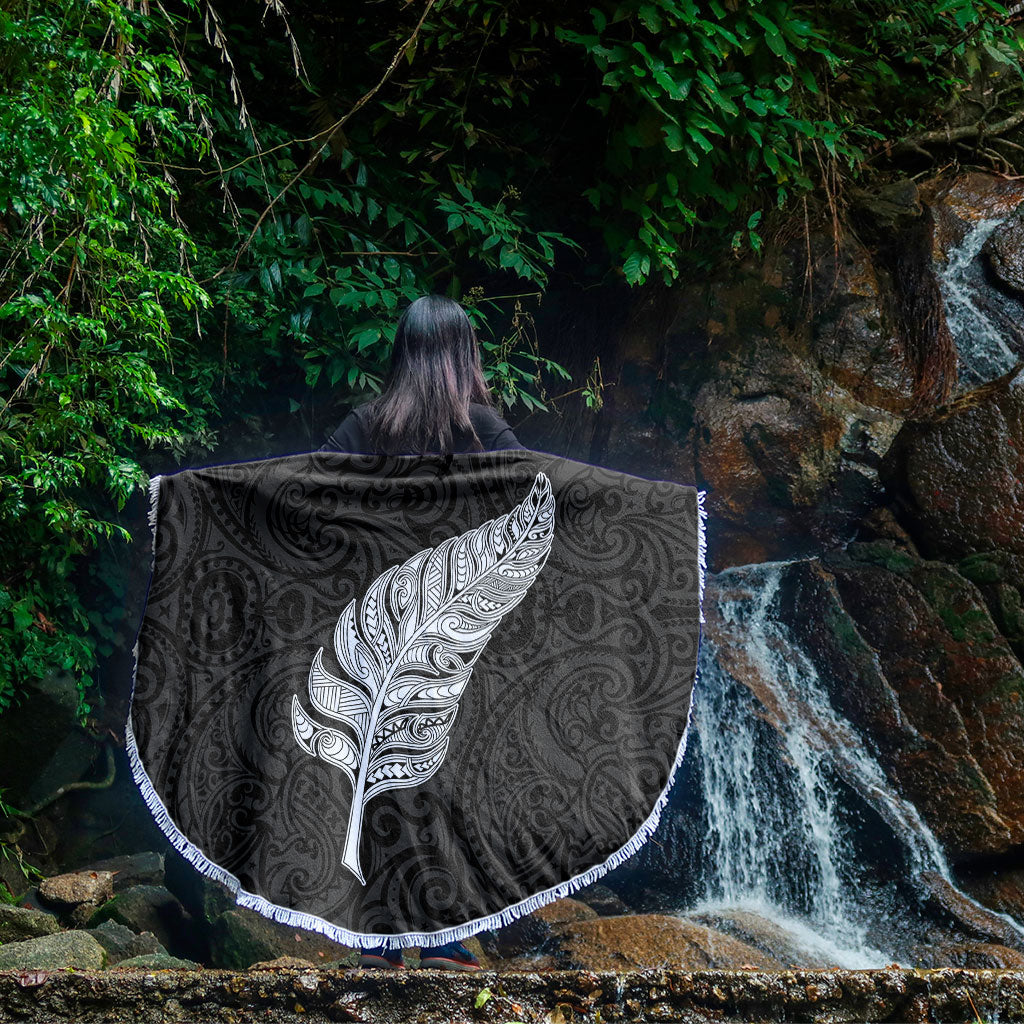 New Zealand Beach Blanket Maori Silver Fern Simple Style