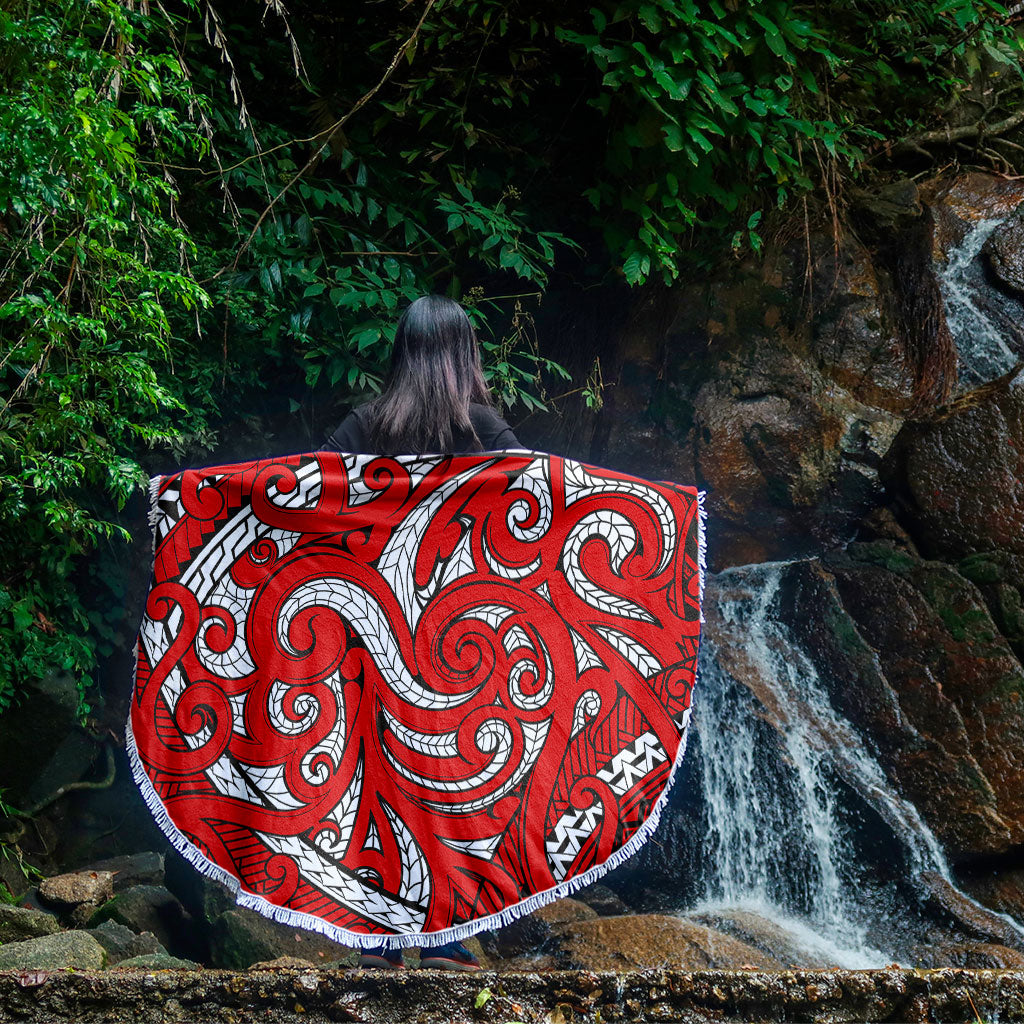New Zealand Beach Blanket Maori Pattern