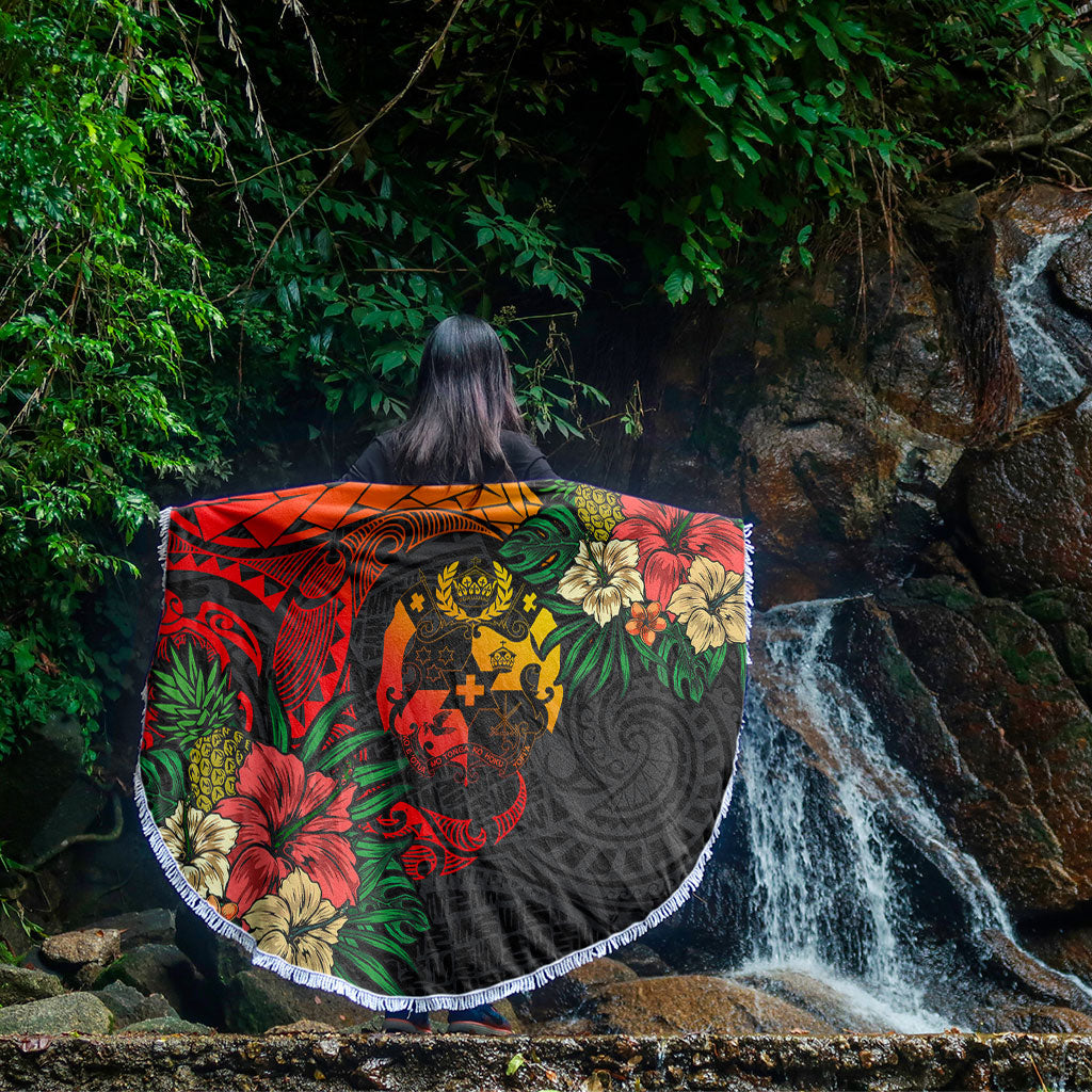 Tonga Beach Blanket Polynesian Coat Of Arms Tropical