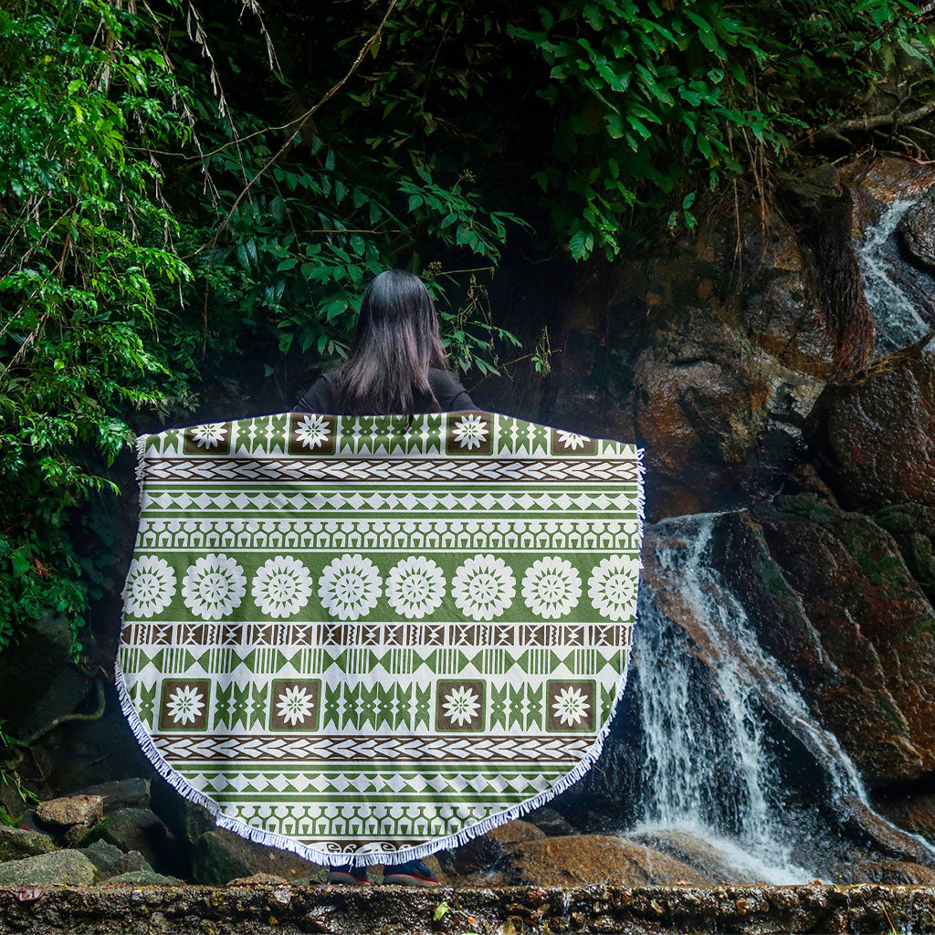 Fiji Beach Blanket Tapa Pattern