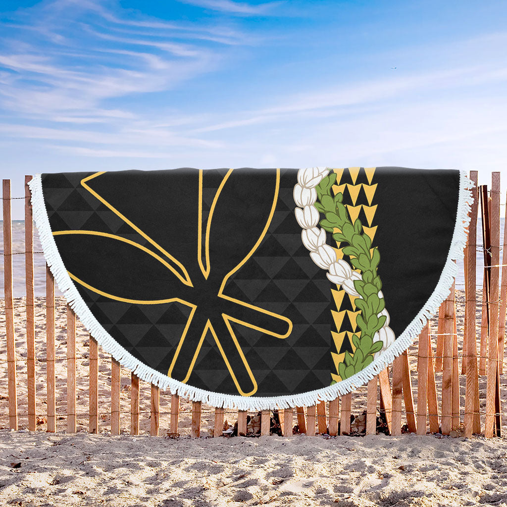 Hawaii Beach Blanket Kanaka Maoli Puakenikeni Maile Flower Lei