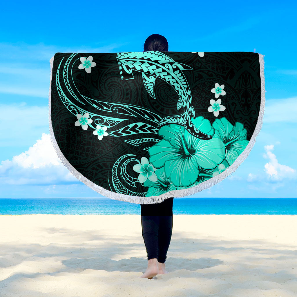 Hawaii Beach Blanket Shark Polynesia Tribal Tattoo