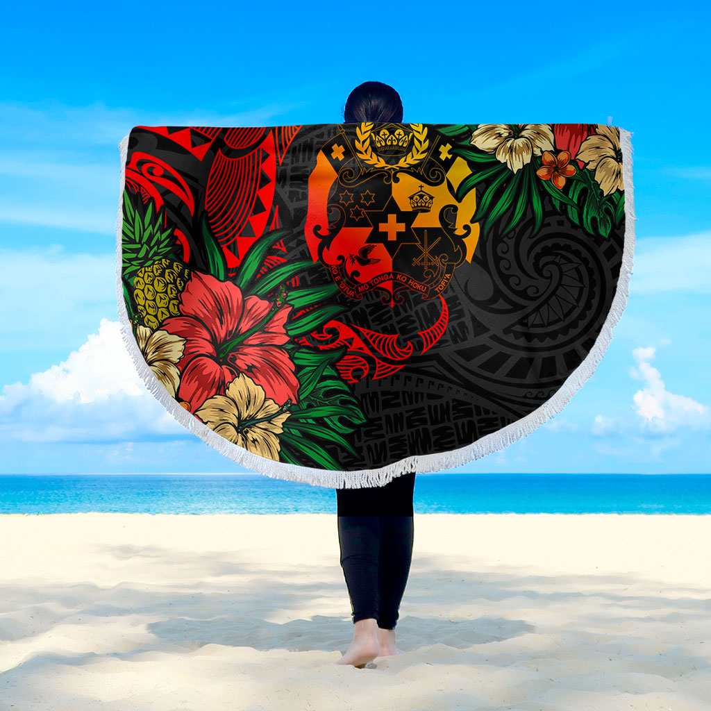 Tonga Beach Blanket Polynesian Coat Of Arms Tropical