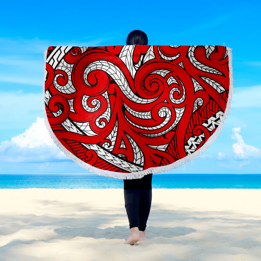 New Zealand Beach Blanket Maori Pattern