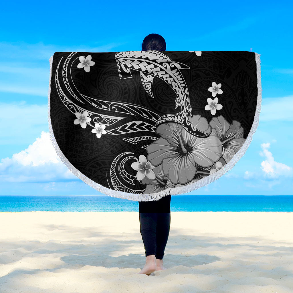 Hawaii Beach Blanket Shark Polynesia Tribal Tattoo