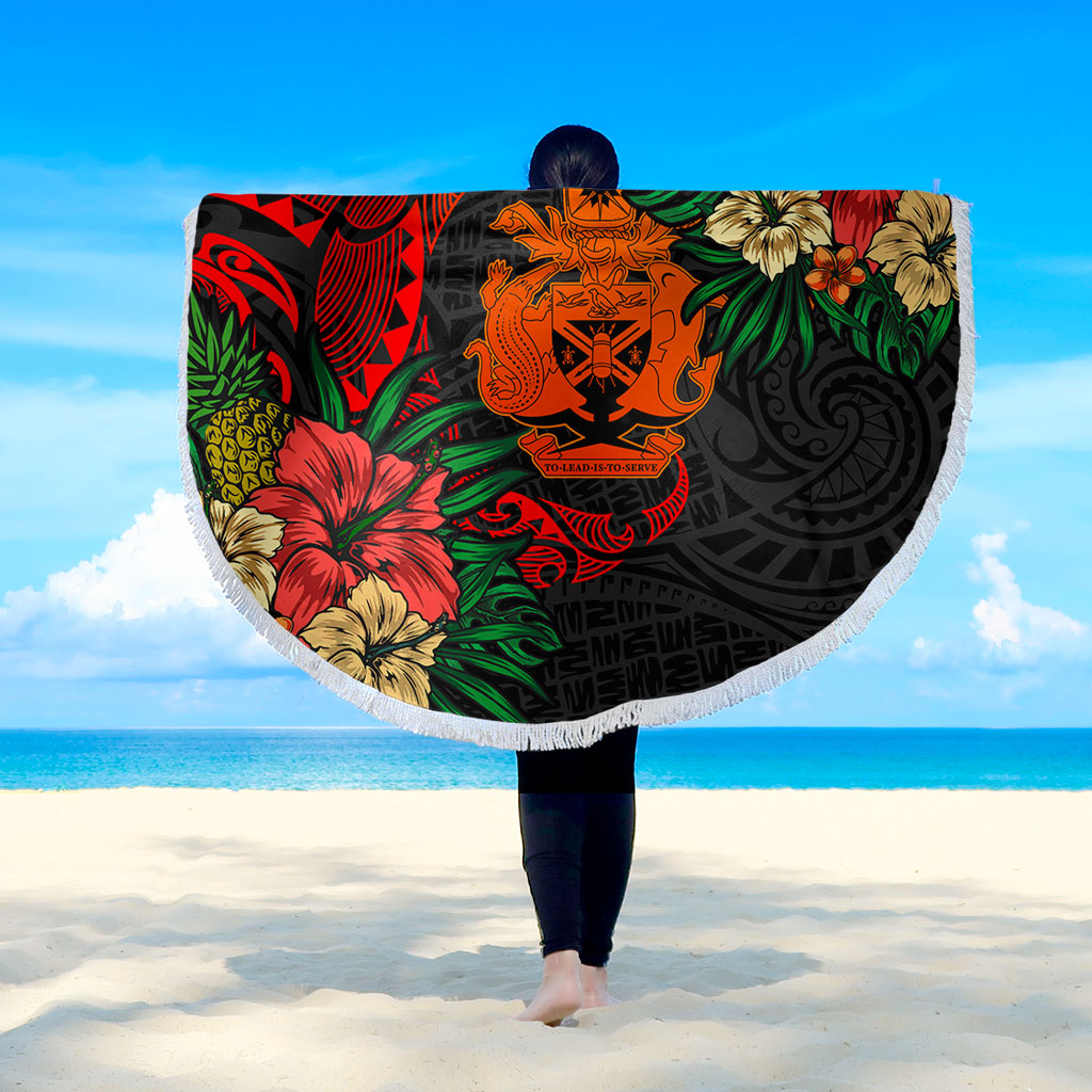 Solomon Islands Beach Blanket Polynesian Coat Of Arms Tropical