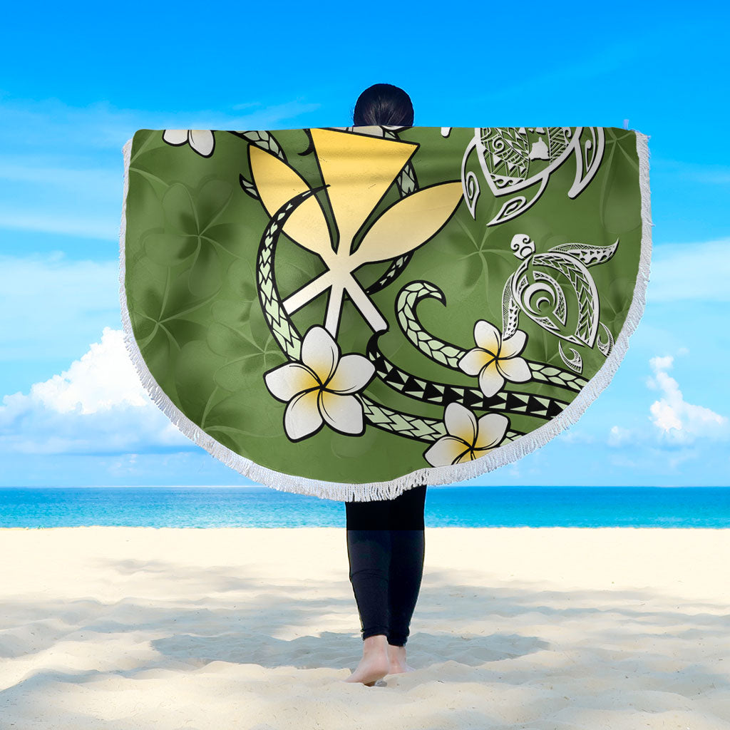 Hawaii Beach Blanket Kanaka And Turtle Map Plumeria Polynesia