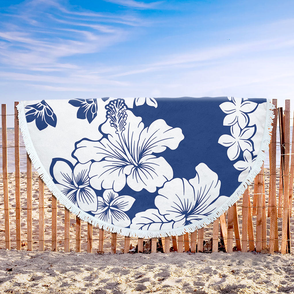 Hawaii Beach Blanket Polynesia Fabric Floral