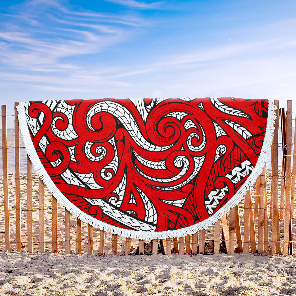 New Zealand Beach Blanket Maori Pattern