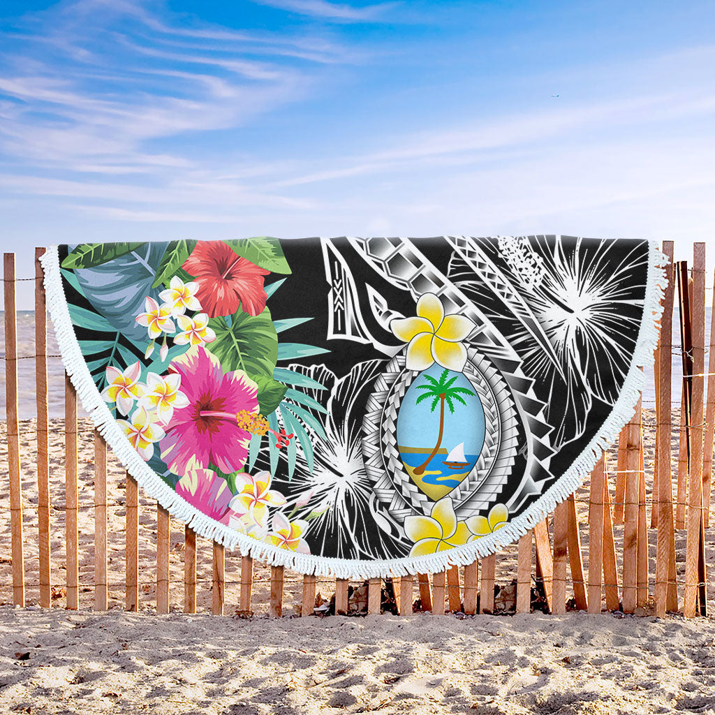 Guam Beach Blanket Summer Plumeria Tribal Tattoo