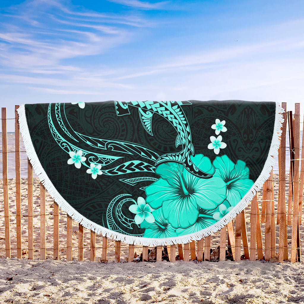 Hawaii Beach Blanket Shark Polynesia Tribal Tattoo