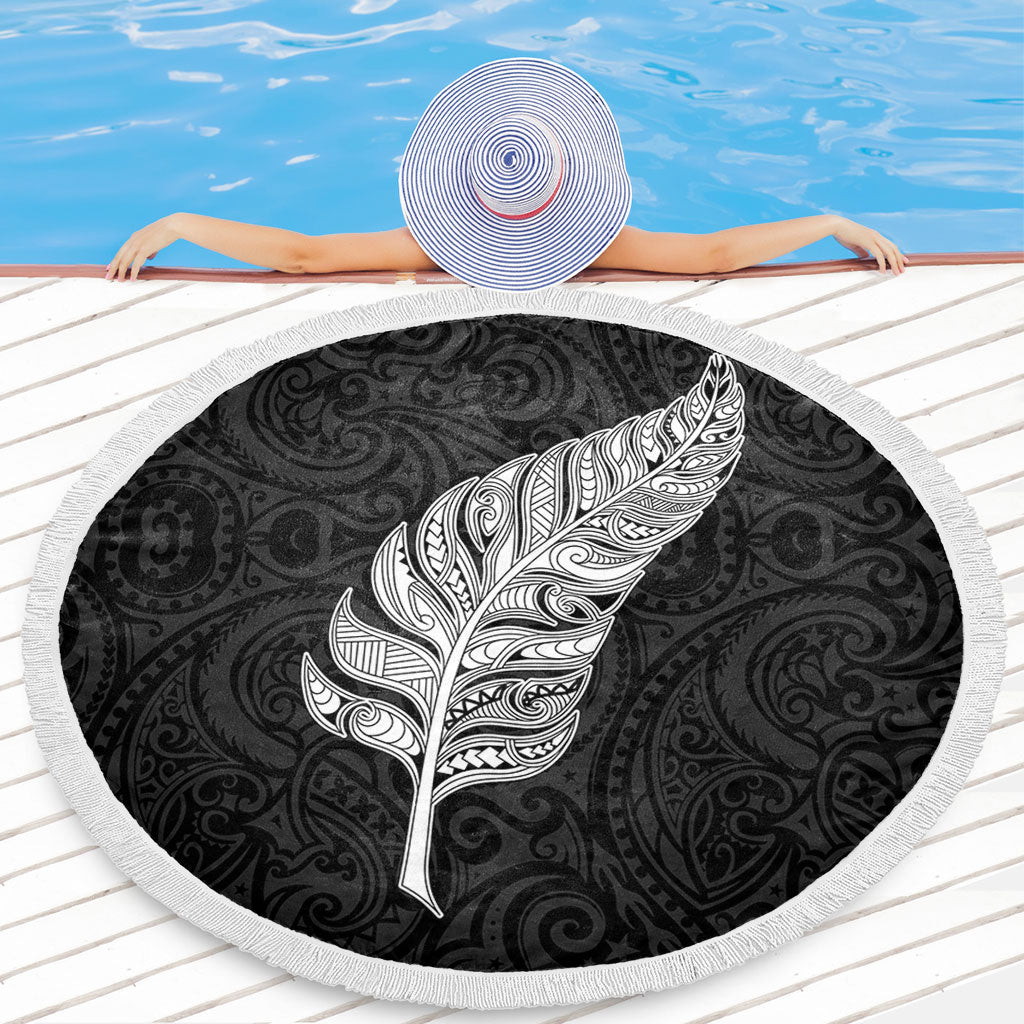 New Zealand Beach Blanket Maori Silver Fern Simple Style