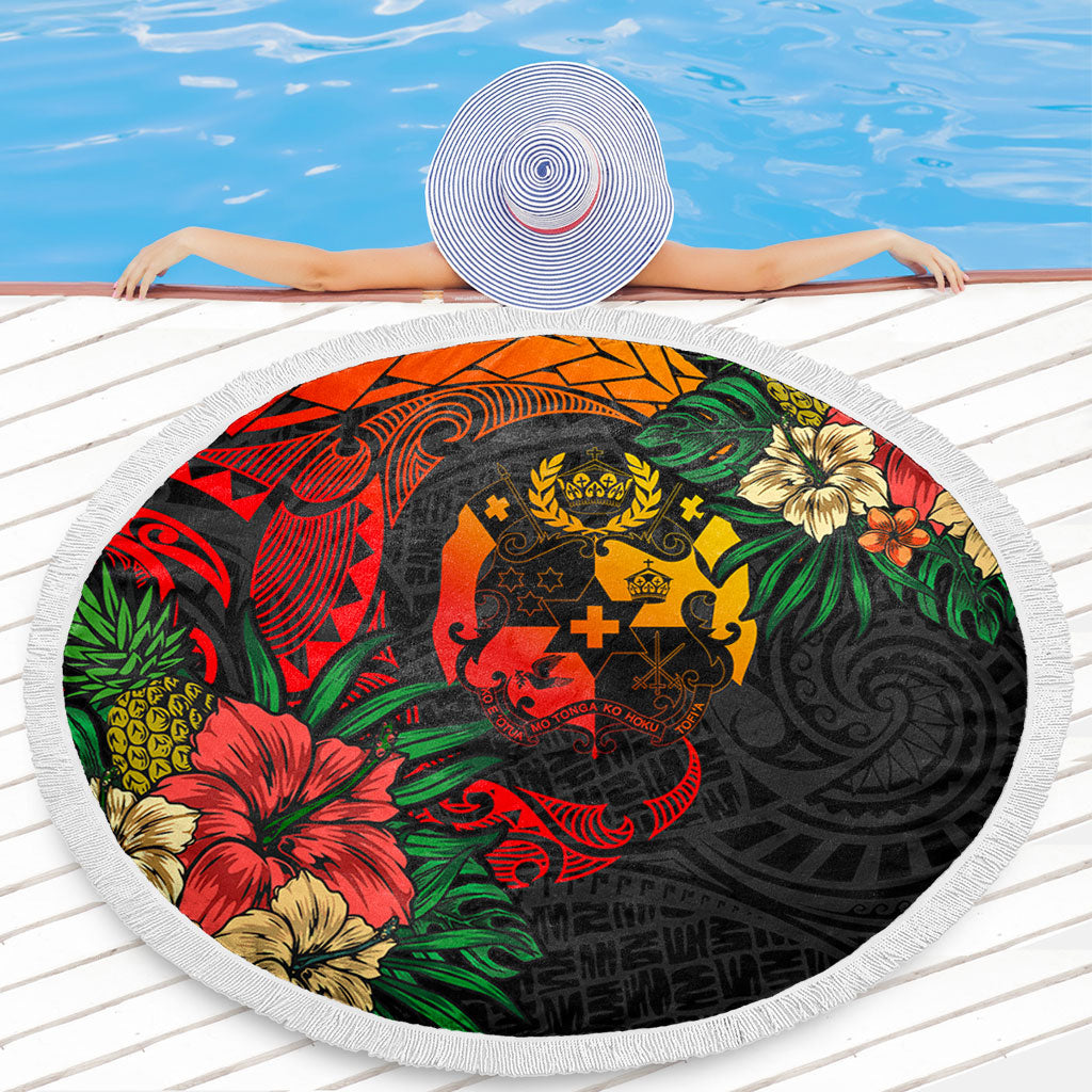 Tonga Beach Blanket Polynesian Coat Of Arms Tropical