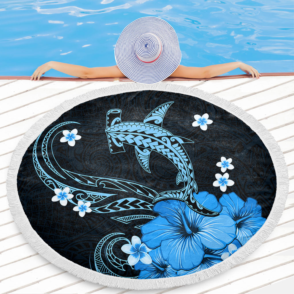 Hawaii Beach Blanket Shark Polynesia Tribal Tattoo