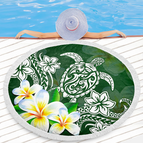 Hawaii Beach Blanket Polynesian Turtle Tattoo Plumeria Original Style