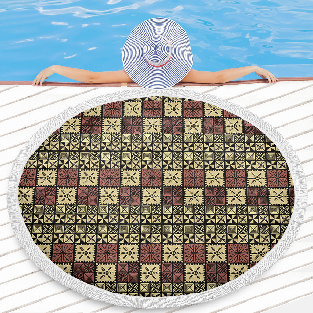 Tonga Beach Blanket Ngatu Style
