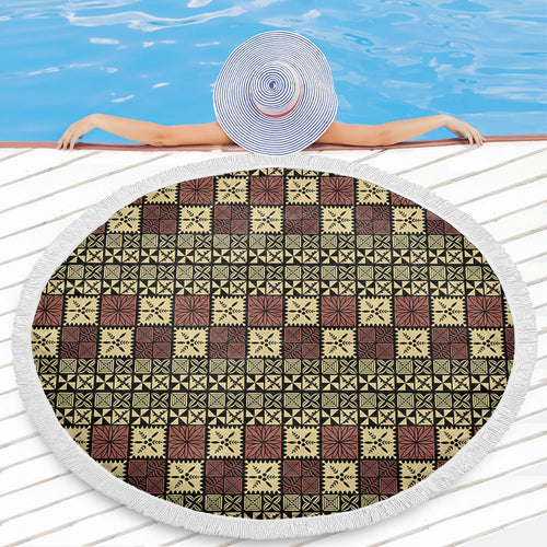 Tonga Beach Blanket Ngatu Style