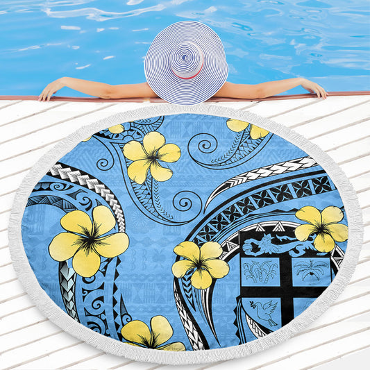 Fiji Beach Blanket Bula Style Plumeria Flower