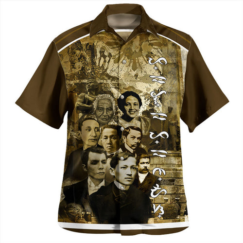 Philippines Filipinos Hawaiian Shirt National Heroes Background