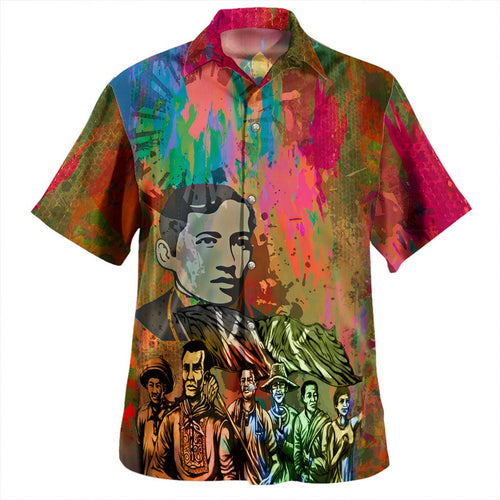 Philippines Filipinos Hawaiian Shirt National Heroes Brush Color Style