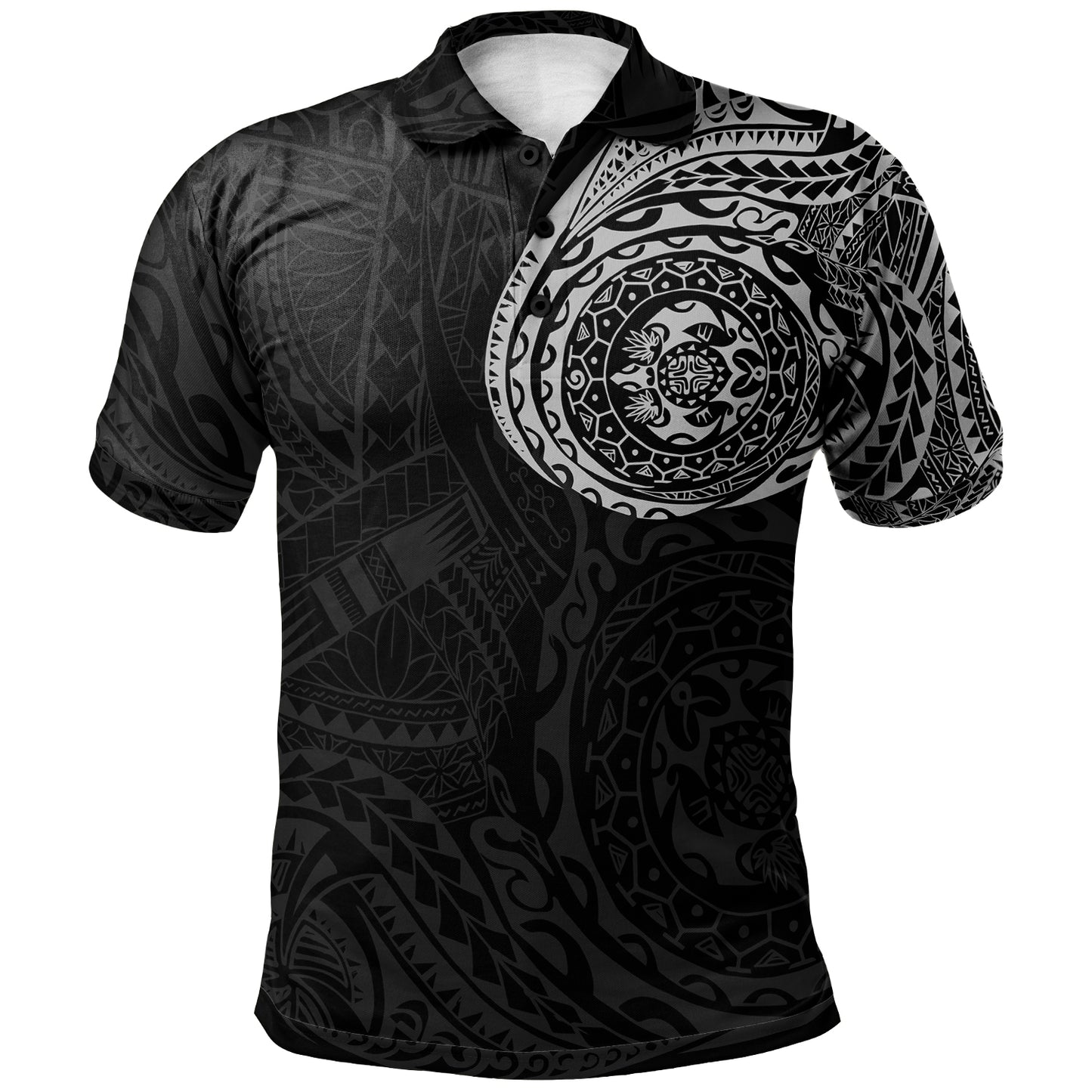 Polynesian Tattoo Style Polo Shirt Version 2.0