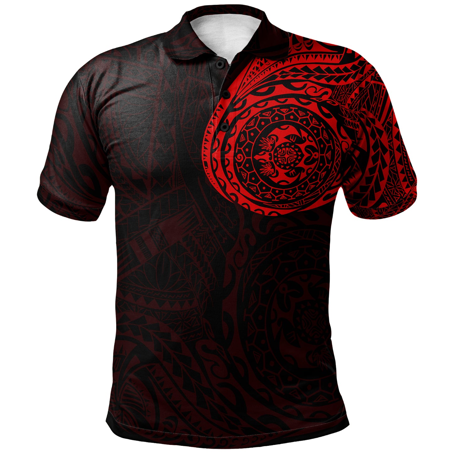 Polynesian Tattoo Style Polo Shirt Version 2.0