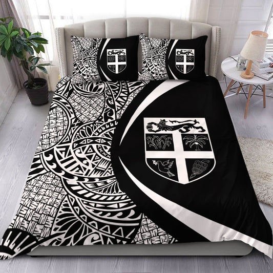 Fiji Bedding Set Lauhala White Circle Style
