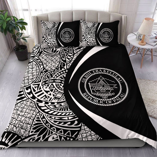 Palau Bedding Set Lauhala White Circle Style