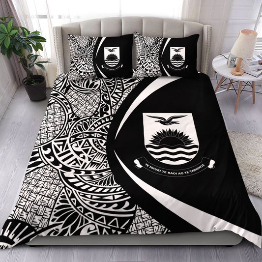 Kiribati Bedding Set Lauhala White Circle Style