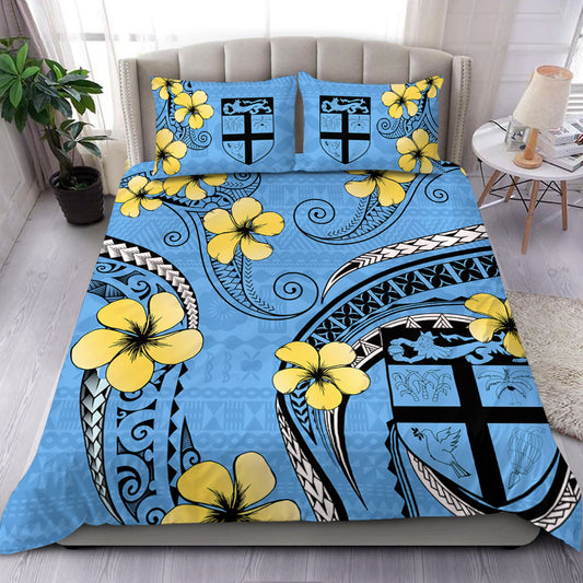 Fiji Bedding Set Bula Style Plumeria Flower